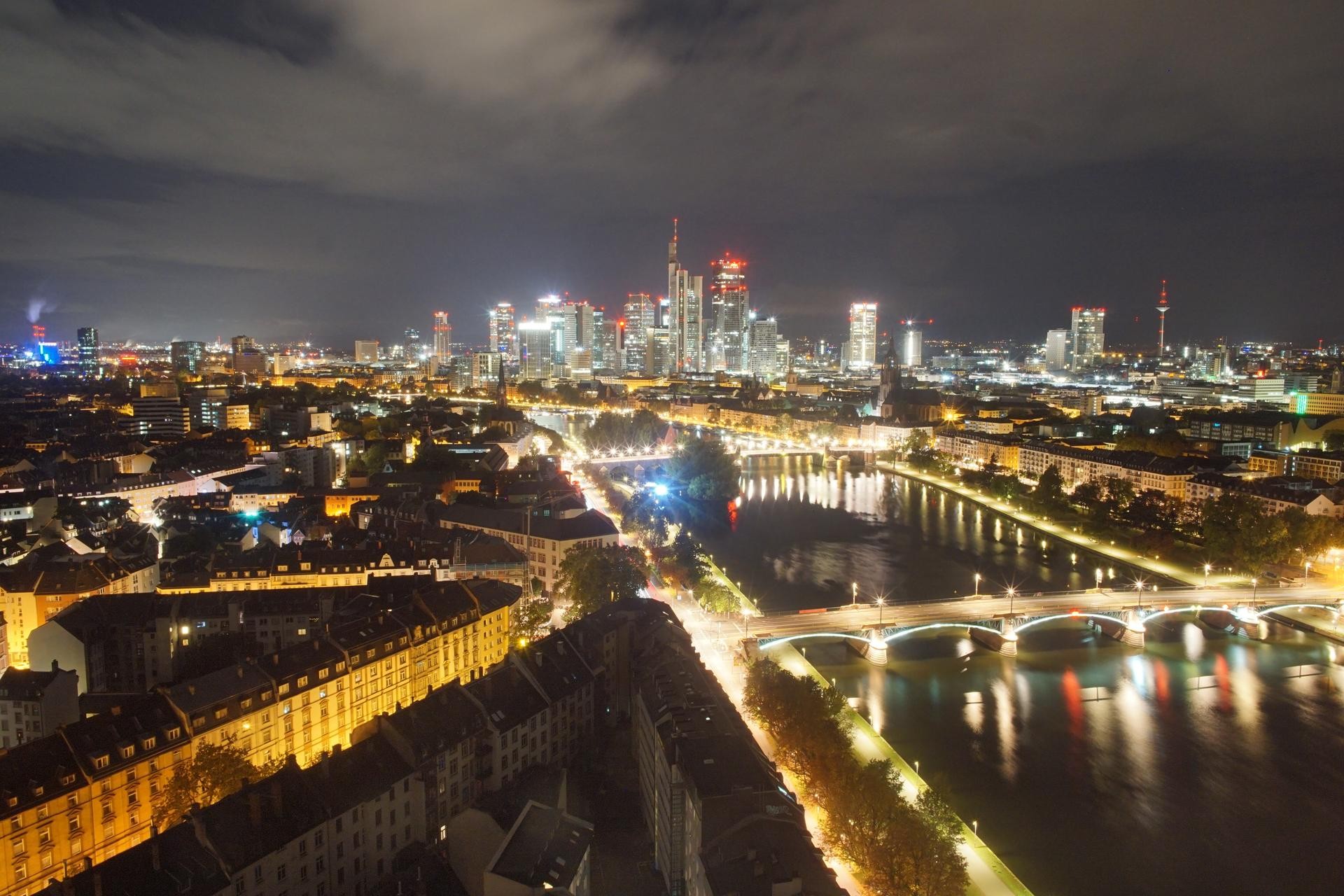 Archiv Foto Webcam Panoramablick auf die Skyline Frankfurt
