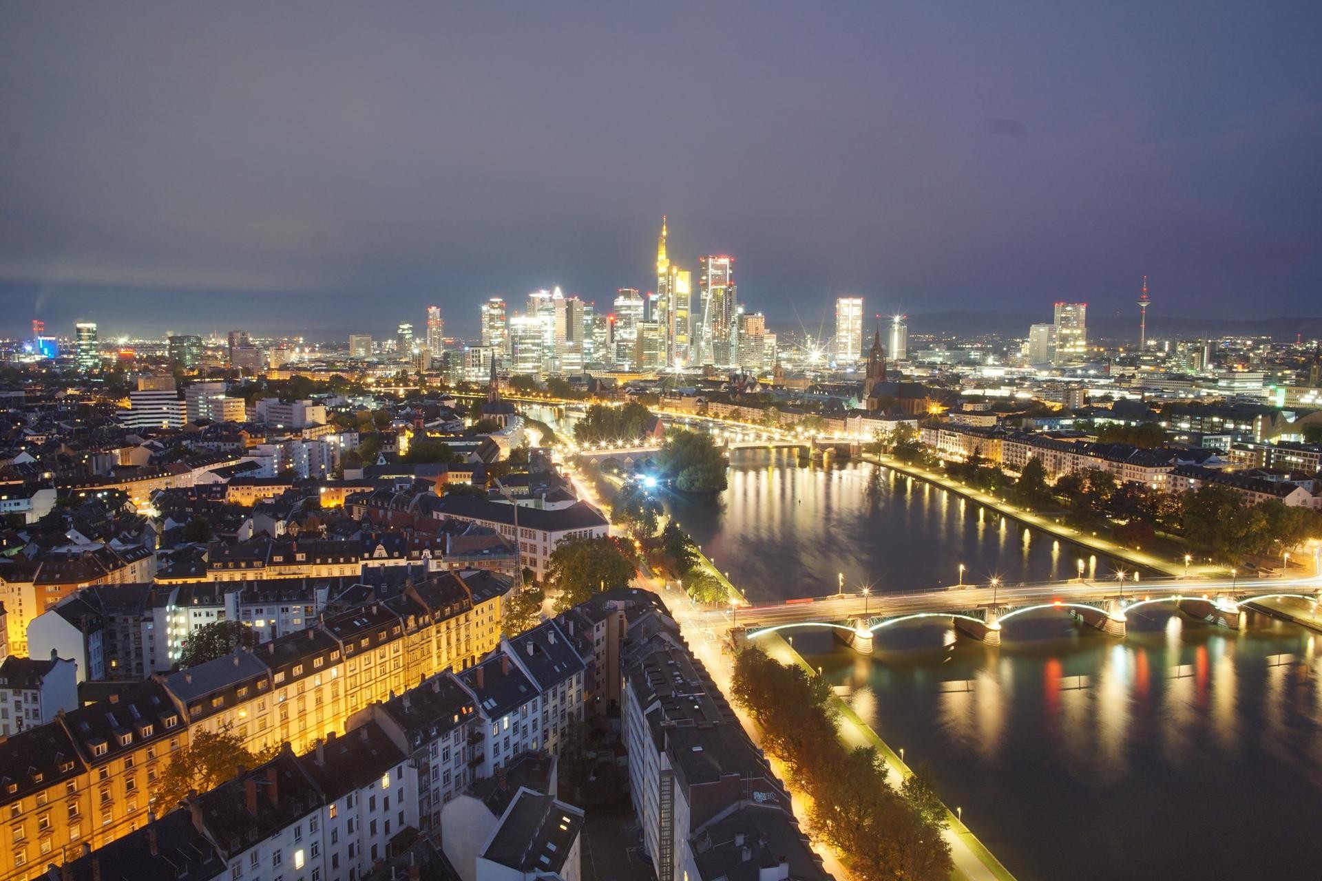Archiv Foto Webcam Panoramablick auf die Skyline Frankfurt
