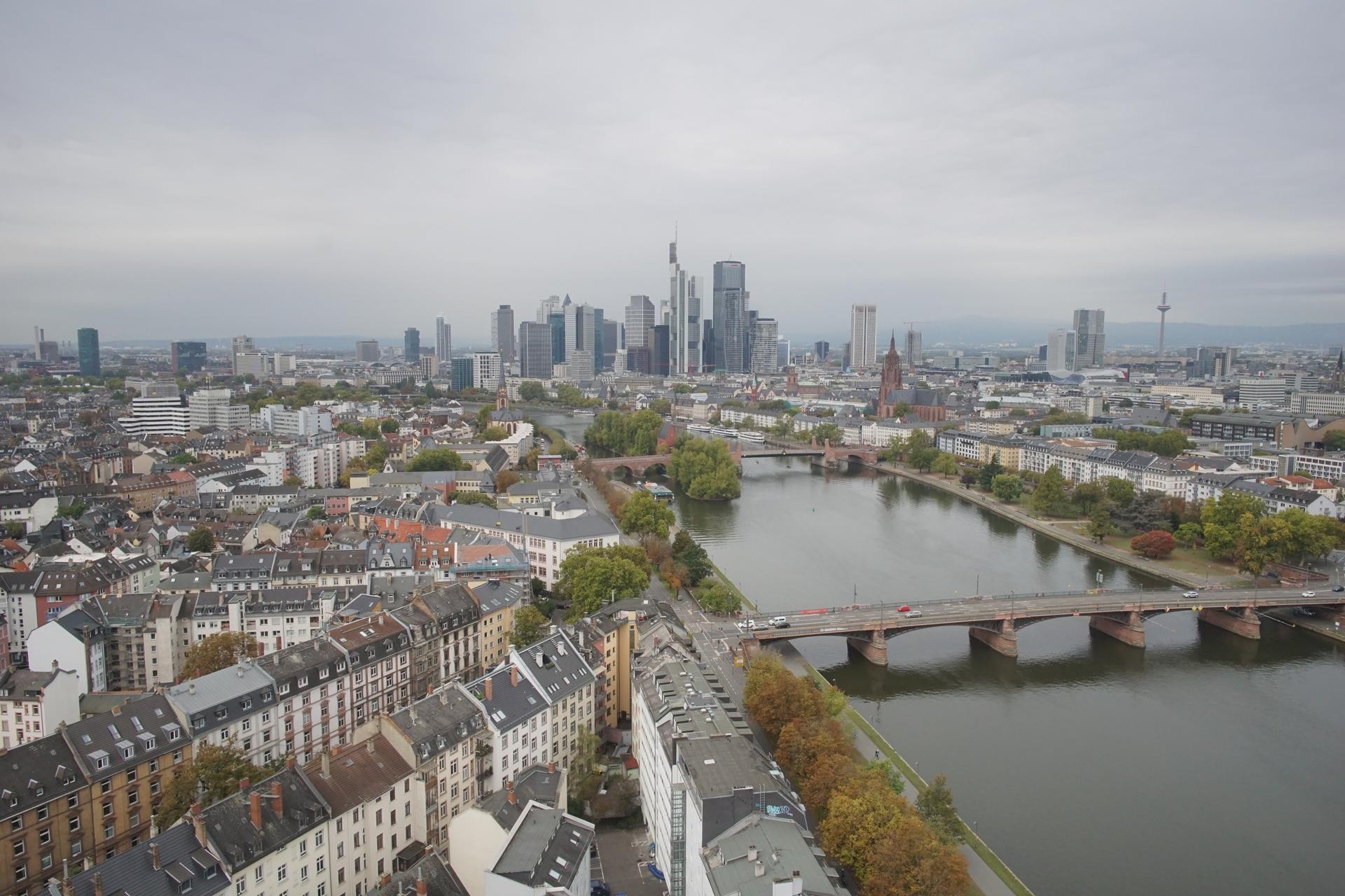 Archiv Foto Webcam Panoramablick auf die Skyline Frankfurt