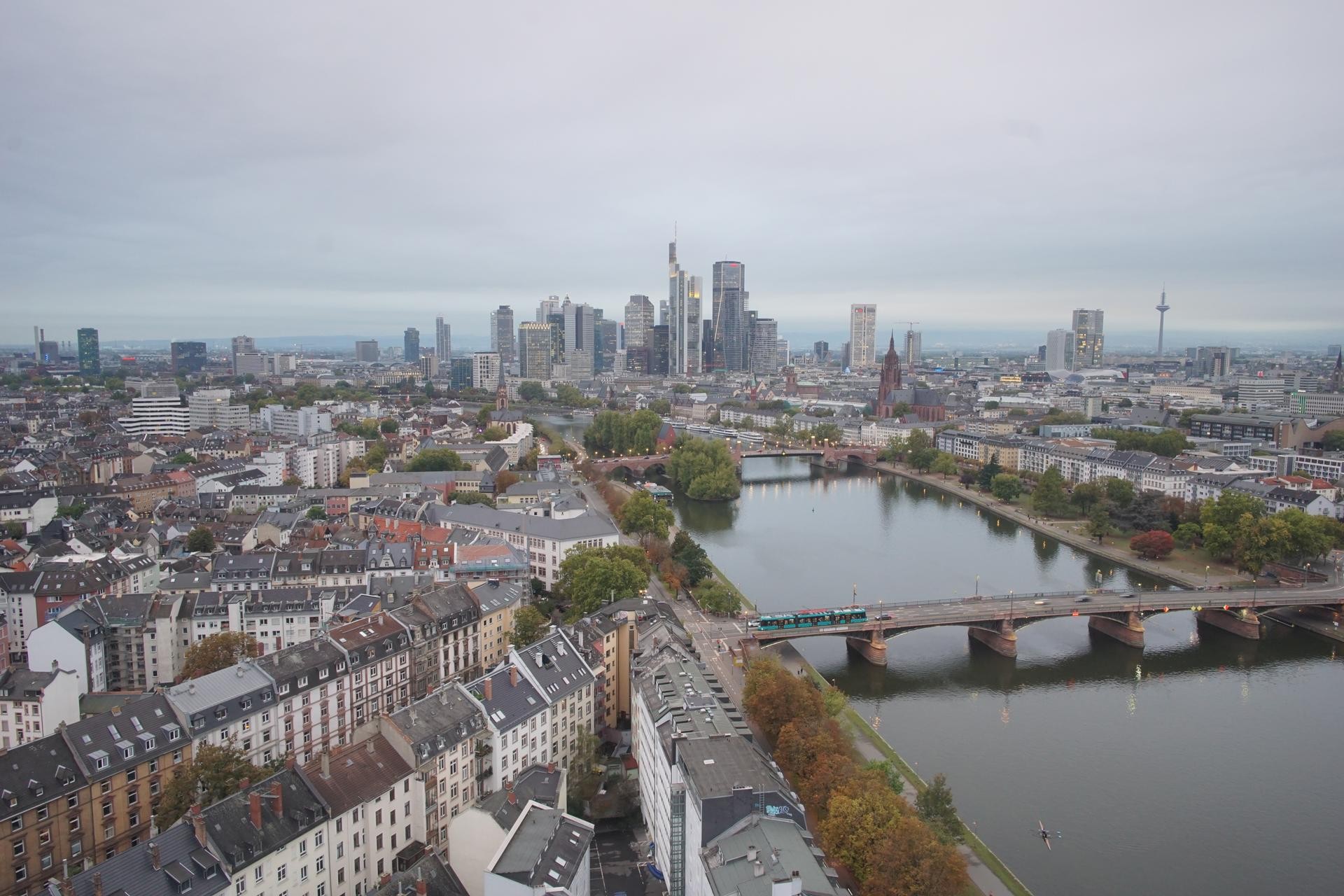 Archiv Foto Webcam Panoramablick auf die Skyline Frankfurt