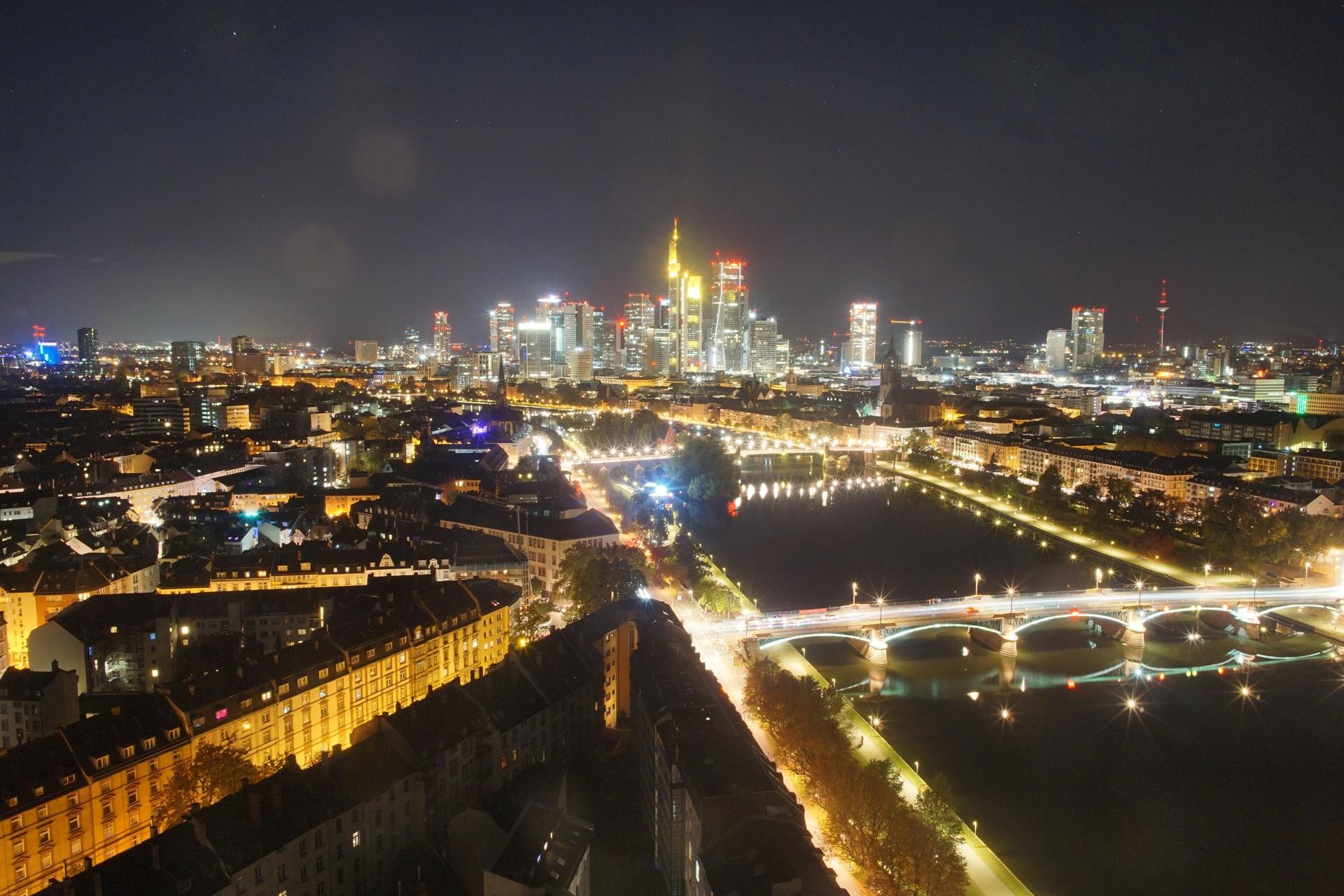Archiv Foto Webcam Panoramablick auf die Skyline Frankfurt