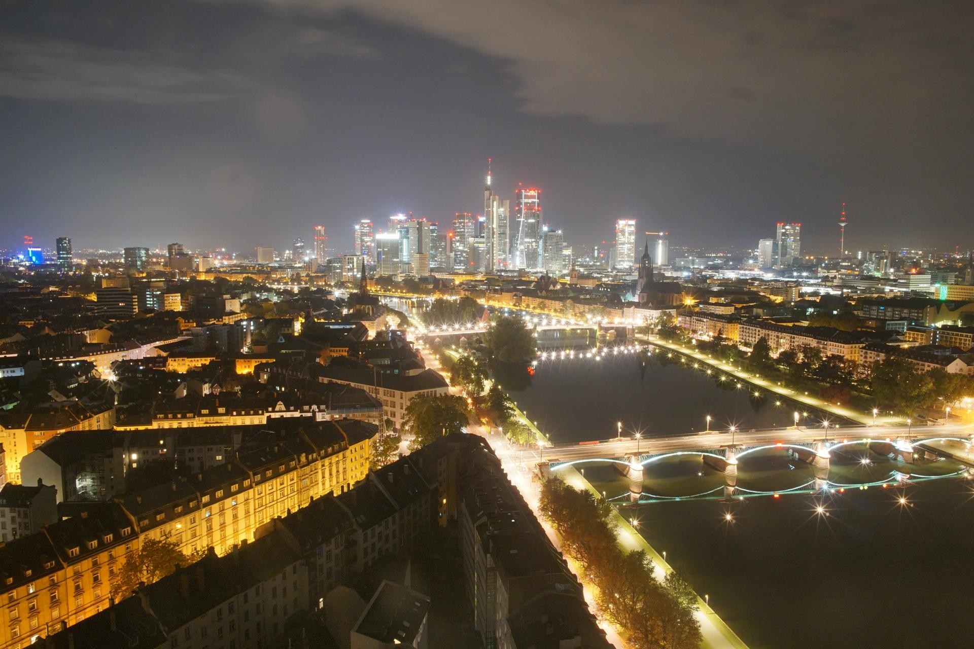 Archiv Foto Webcam Panoramablick auf die Skyline Frankfurt