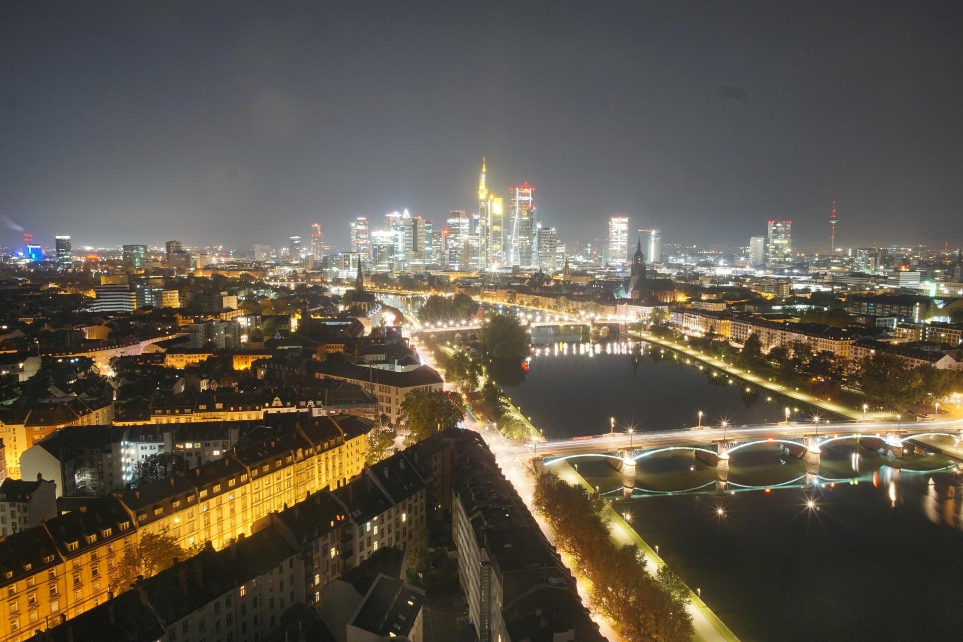 Archiv Foto Webcam Panoramablick auf die Skyline Frankfurt