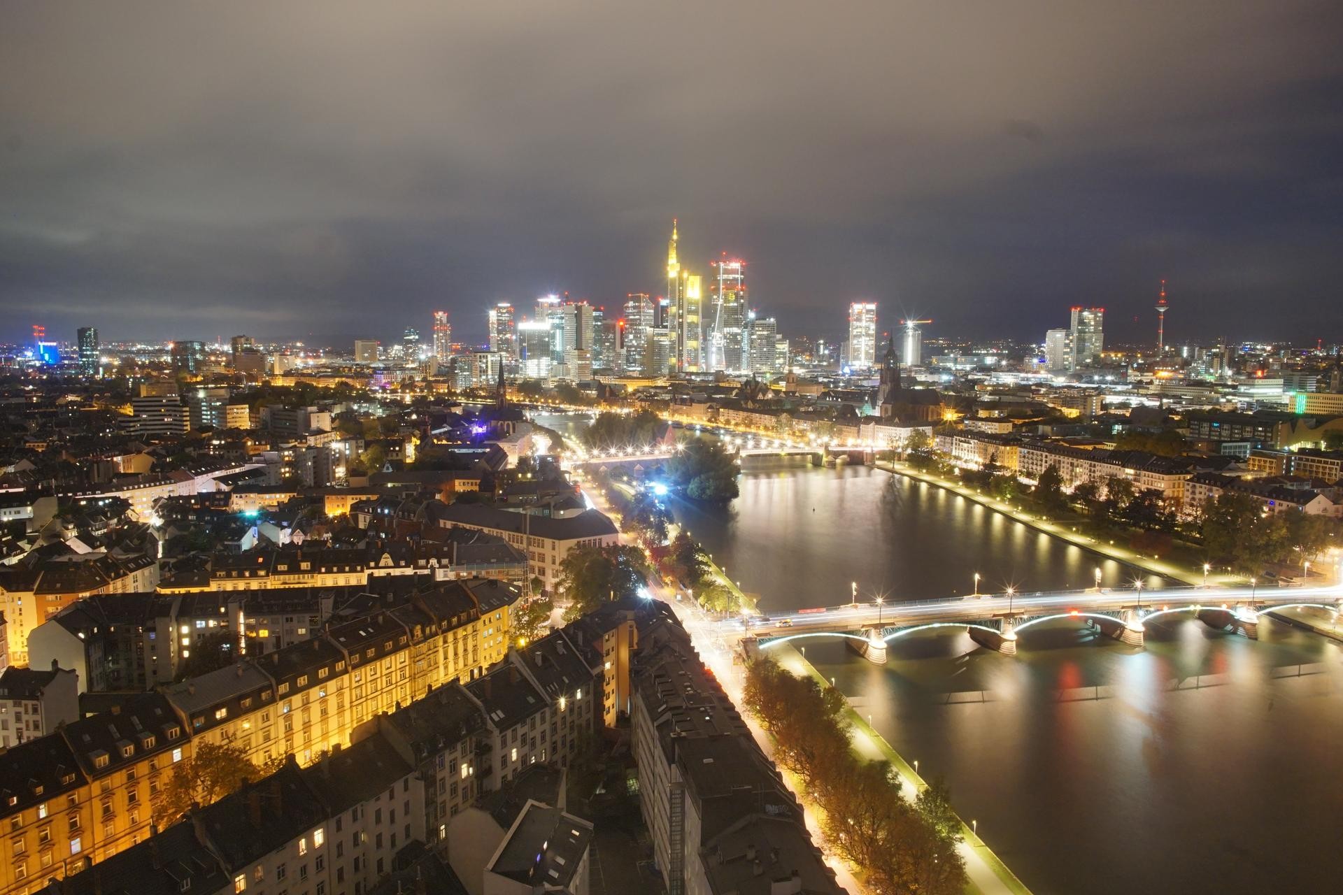 Archiv Foto Webcam Panoramablick auf die Skyline Frankfurt