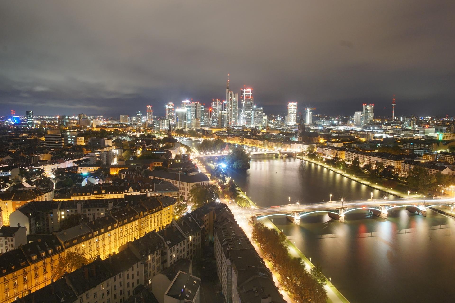 Archiv Foto Webcam Panoramablick auf die Skyline Frankfurt