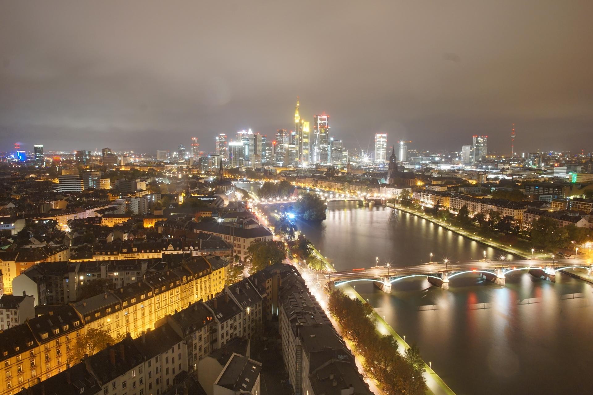 Archiv Foto Webcam Panoramablick auf die Skyline Frankfurt