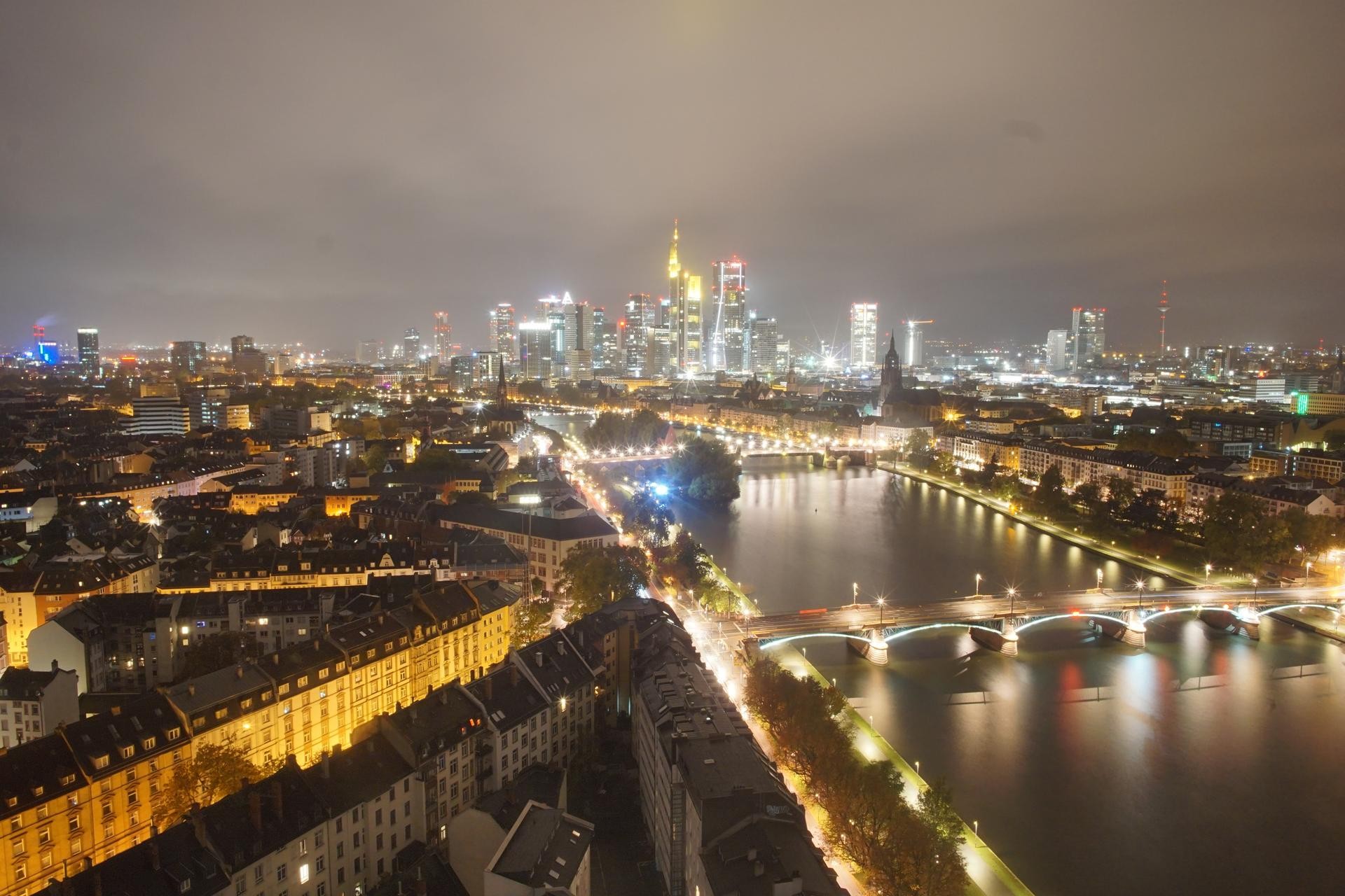 Archiv Foto Webcam Panoramablick auf die Skyline Frankfurt