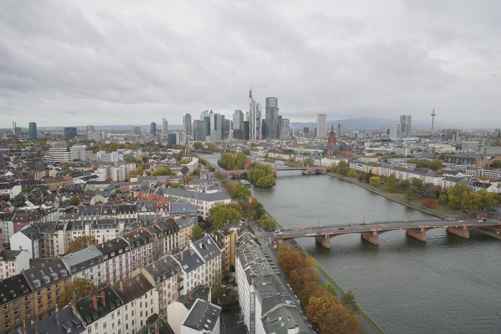 Archiv Foto Webcam Panoramablick auf die Skyline Frankfurt