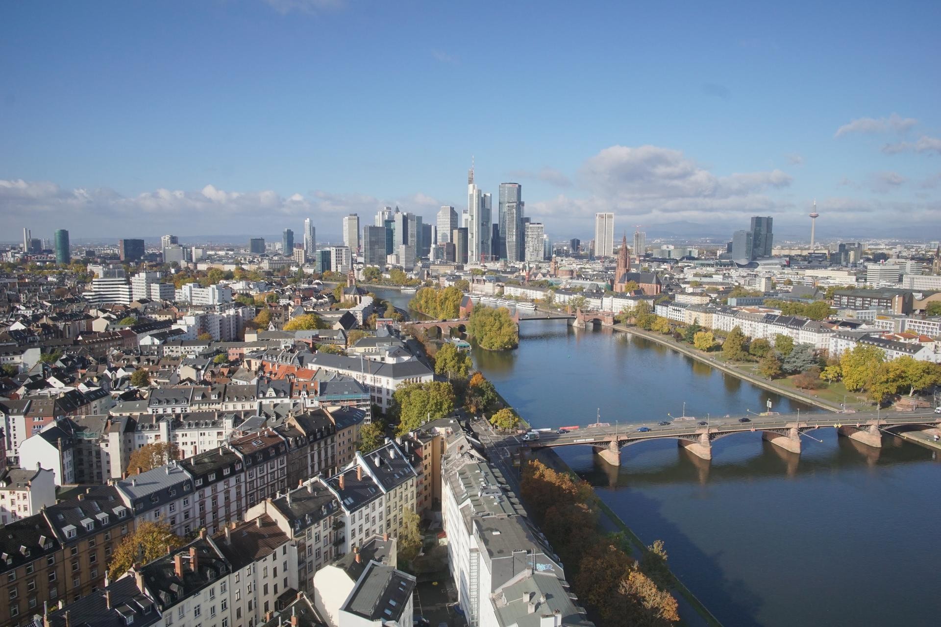 Archiv Foto Webcam Panoramablick auf die Skyline Frankfurt