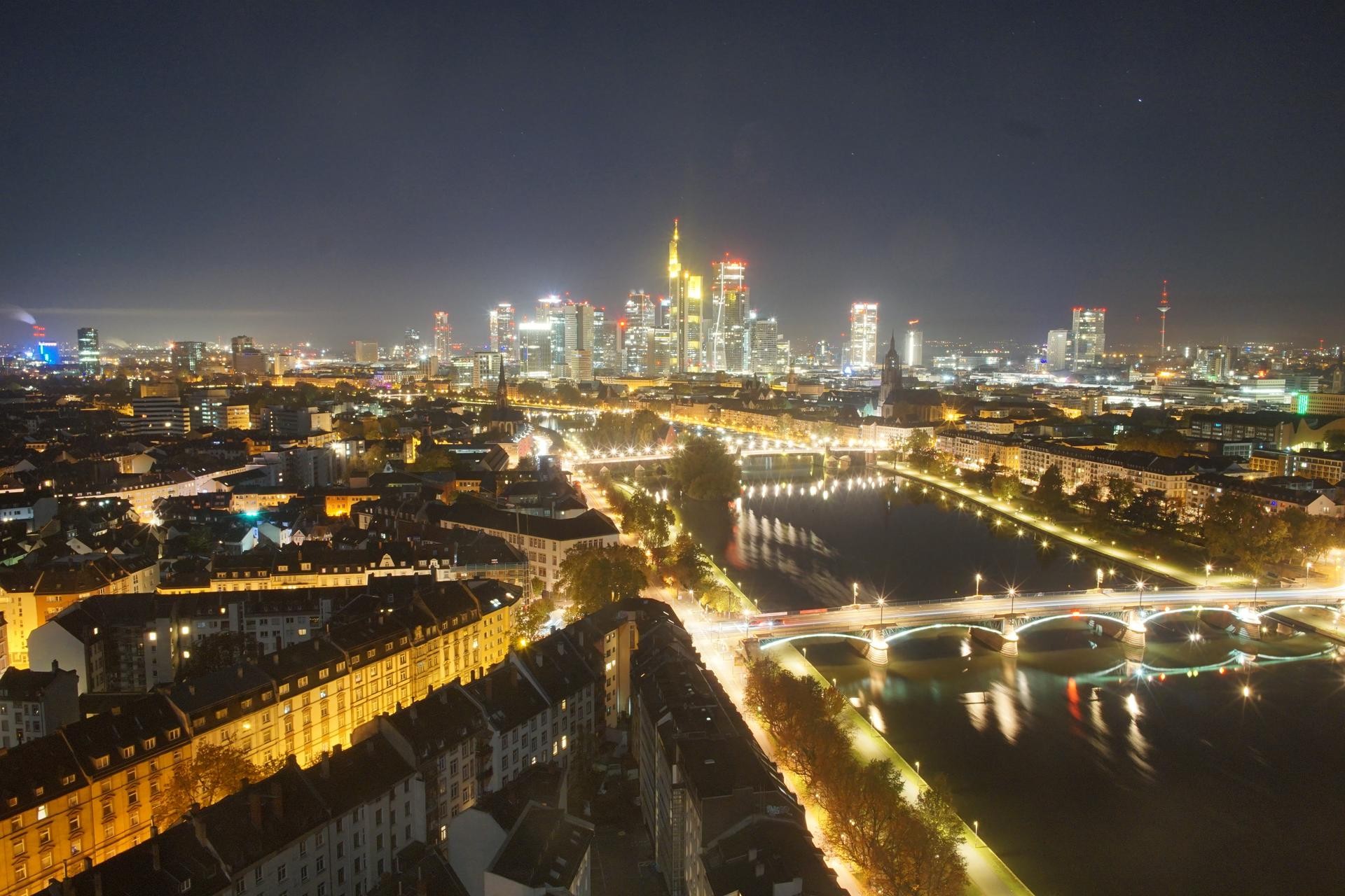 Archiv Foto Webcam Panoramablick auf die Skyline Frankfurt