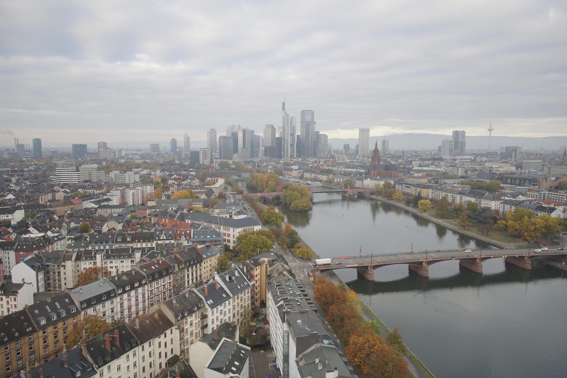 Archiv Foto Webcam Panoramablick auf die Skyline Frankfurt