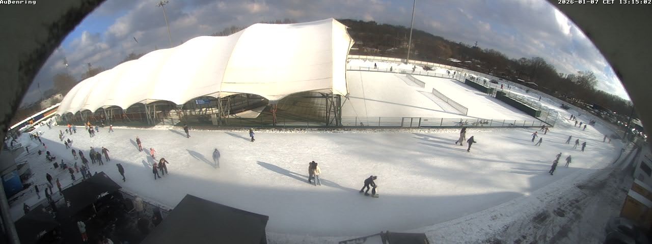 Archiv Foto Webcam Aussenring der Eissporthalle Frankfurt