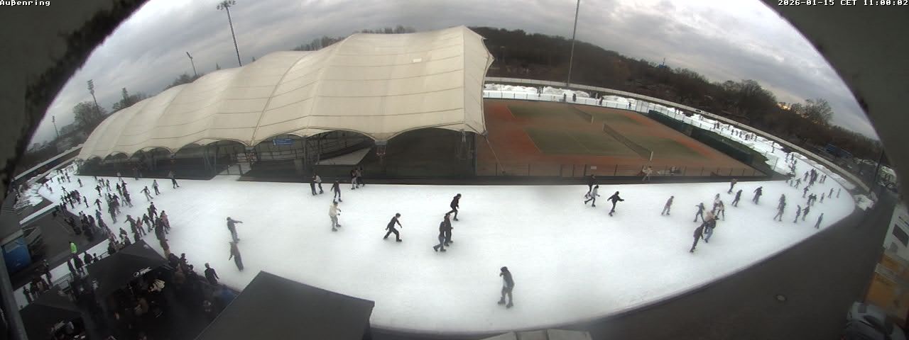 Archiv Foto Webcam Aussenring der Eissporthalle Frankfurt