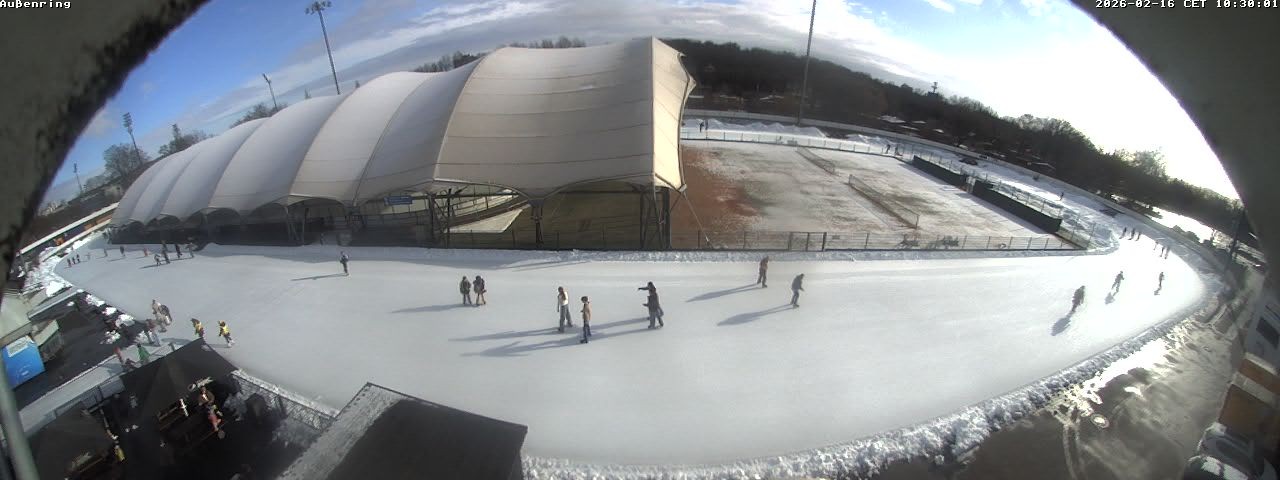 Archiv Foto Webcam Aussenring der Eissporthalle Frankfurt