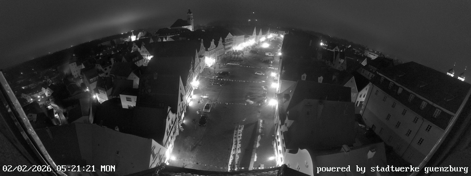 Archiv Foto Webcam Günzburg Marktplatz