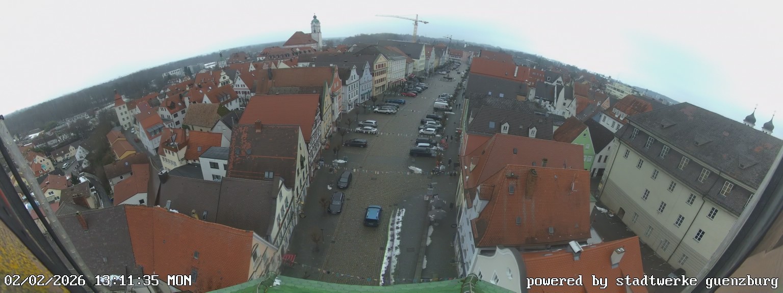 Archiv Foto Webcam Günzburg Marktplatz
