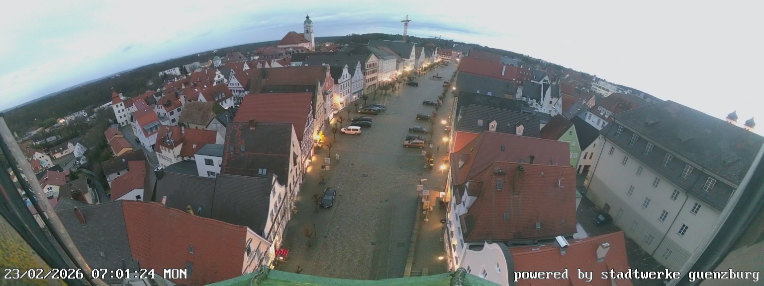 Archiv Foto Webcam Günzburg Marktplatz