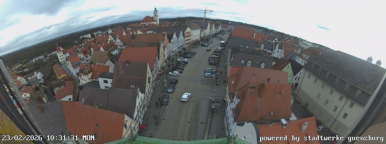 Archiv Foto Webcam Günzburg Marktplatz