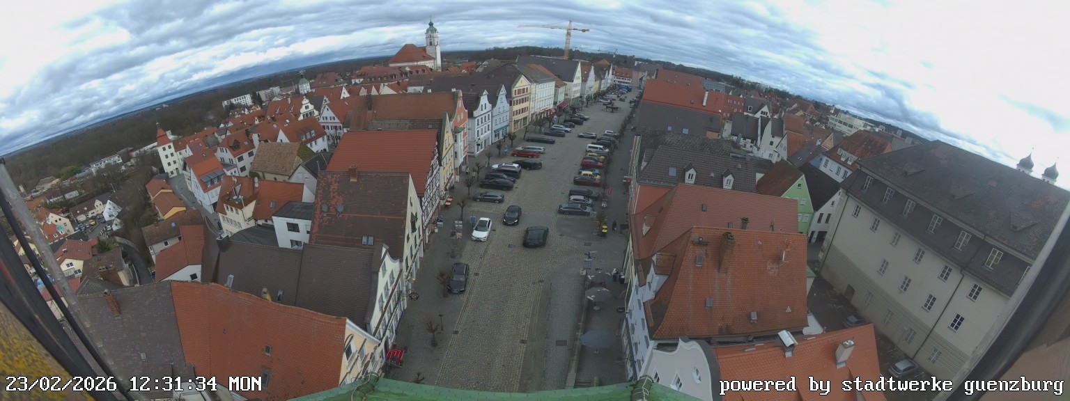 Archiv Foto Webcam Günzburg Marktplatz