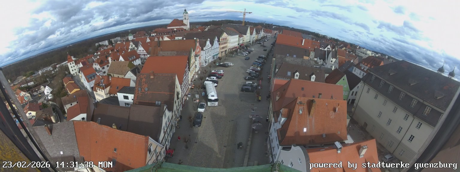 Archiv Foto Webcam Günzburg Marktplatz