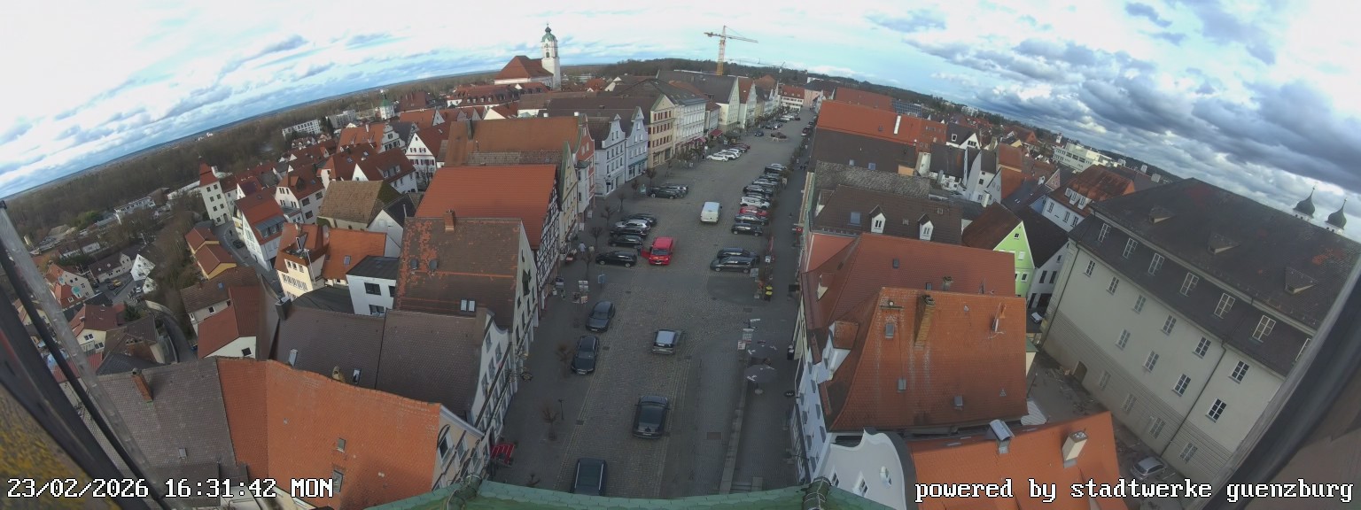 Archiv Foto Webcam Günzburg Marktplatz