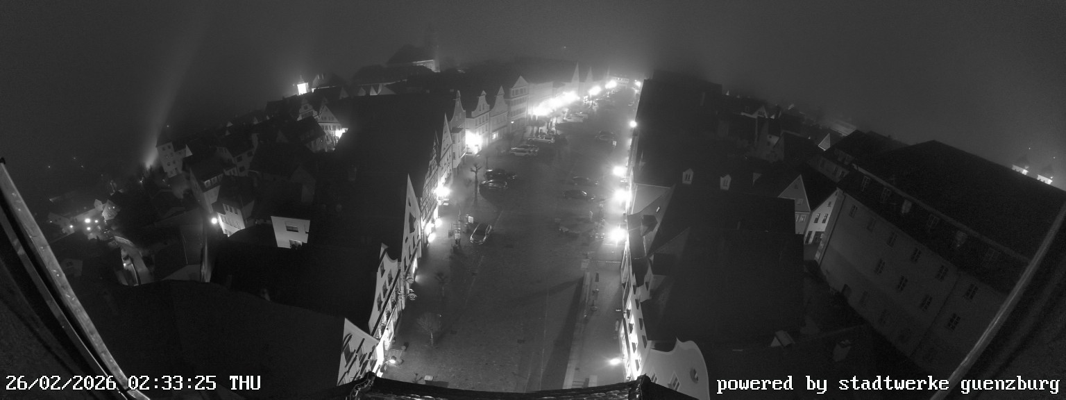 Archived image Webcam Günzburg Town Square