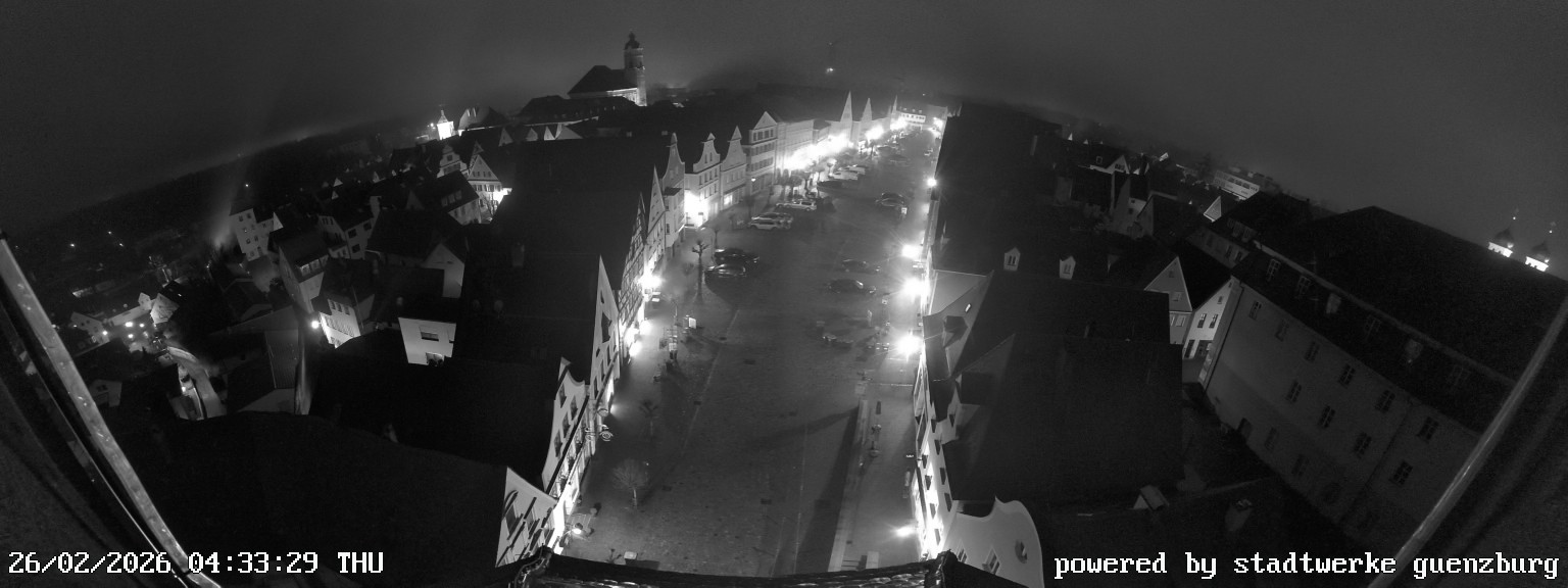 Archived image Webcam Günzburg Town Square