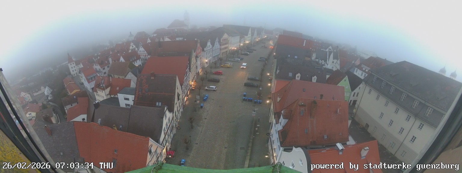 Archived image Webcam Günzburg Town Square