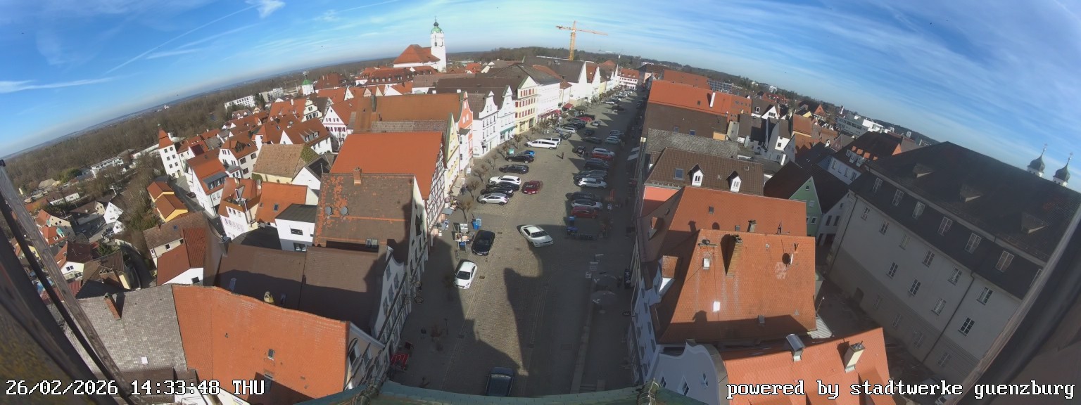 Archived image Webcam Günzburg Town Square