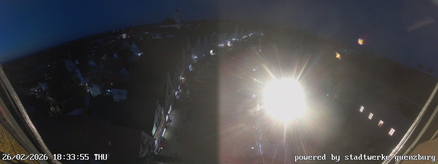 Archived image Webcam Günzburg Town Square