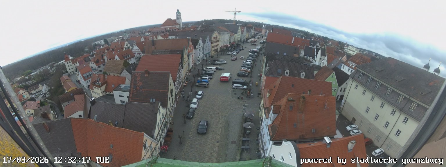Archiv Foto Webcam Günzburg Marktplatz