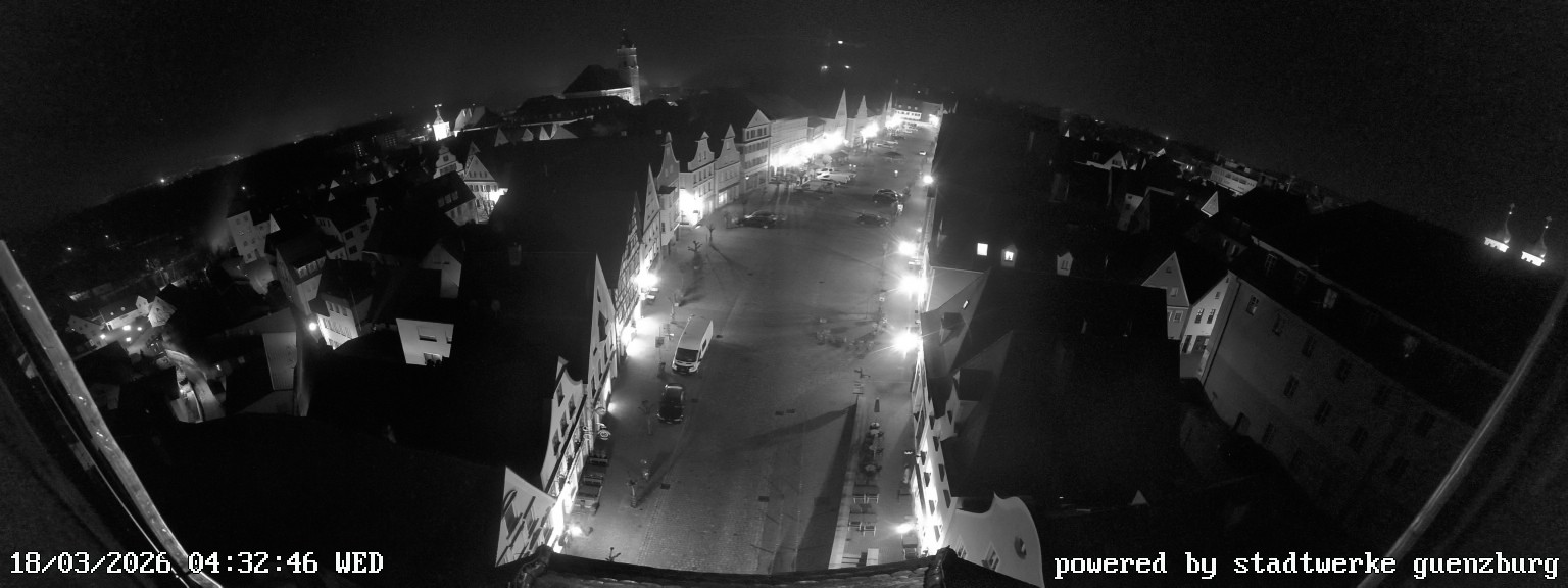 Archiv Foto Webcam Günzburg Marktplatz
