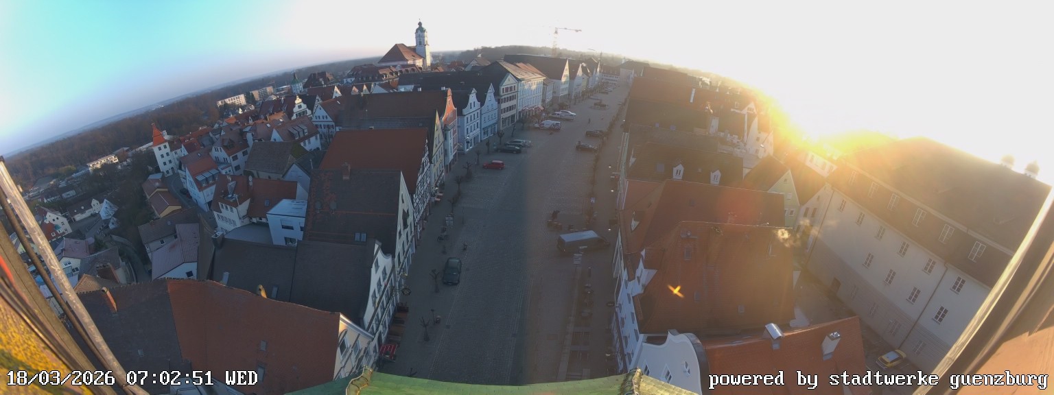 Archiv Foto Webcam Günzburg Marktplatz