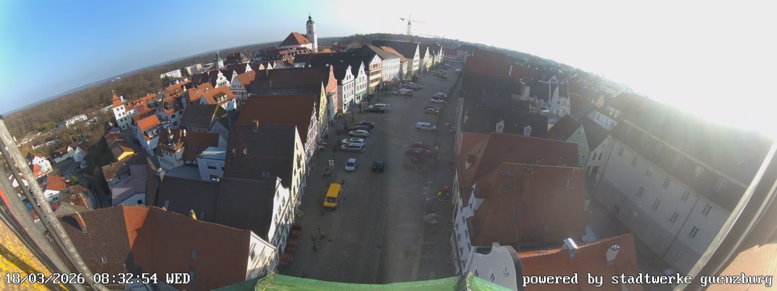 Archiv Foto Webcam Günzburg Marktplatz