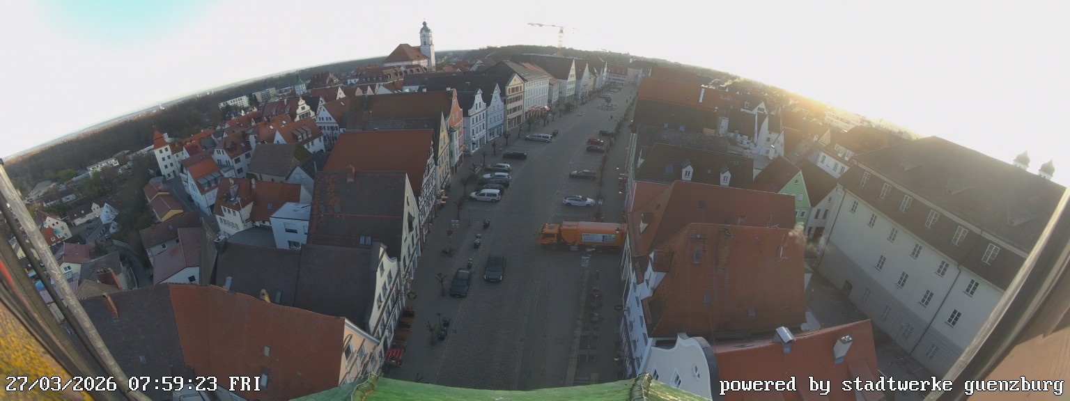 Archiv Foto Webcam Günzburg Marktplatz