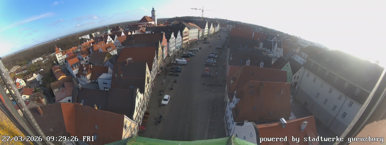 Archiv Foto Webcam Günzburg Marktplatz