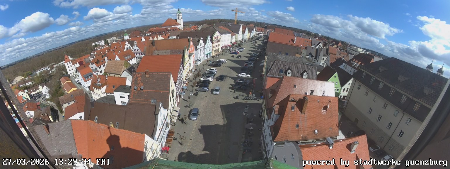 Archiv Foto Webcam Günzburg Marktplatz