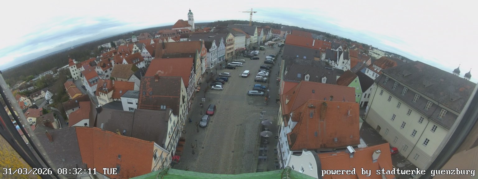 Archiv Foto Webcam Günzburg Marktplatz