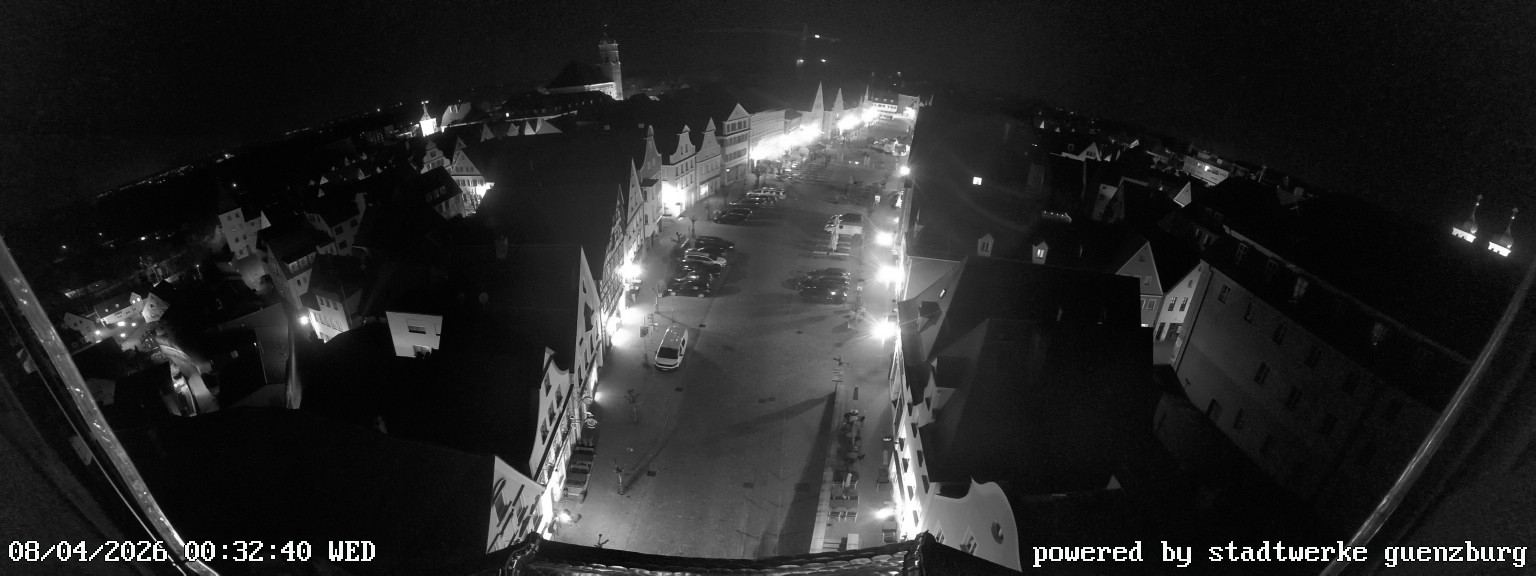 Archiv Foto Webcam Günzburg Marktplatz
