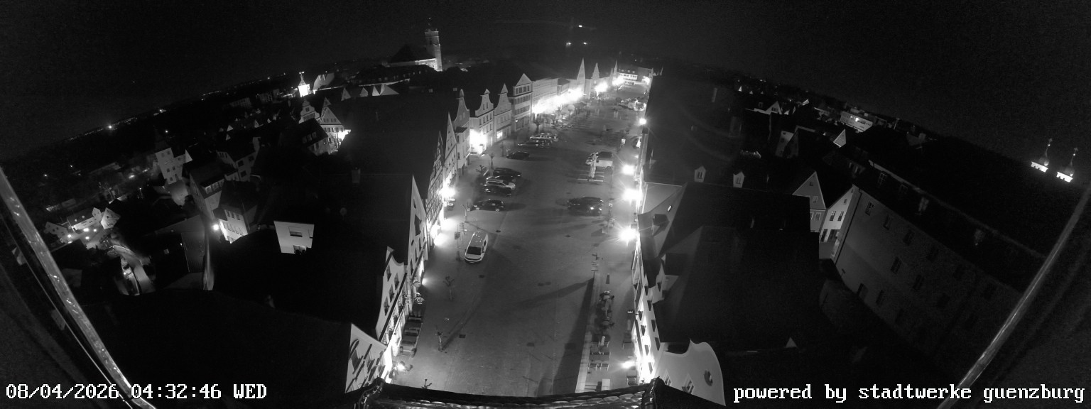 Archiv Foto Webcam Günzburg Marktplatz