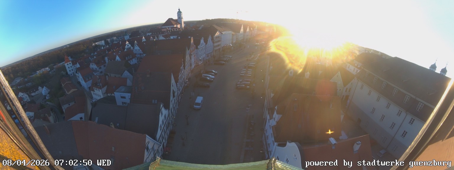 Archiv Foto Webcam Günzburg Marktplatz