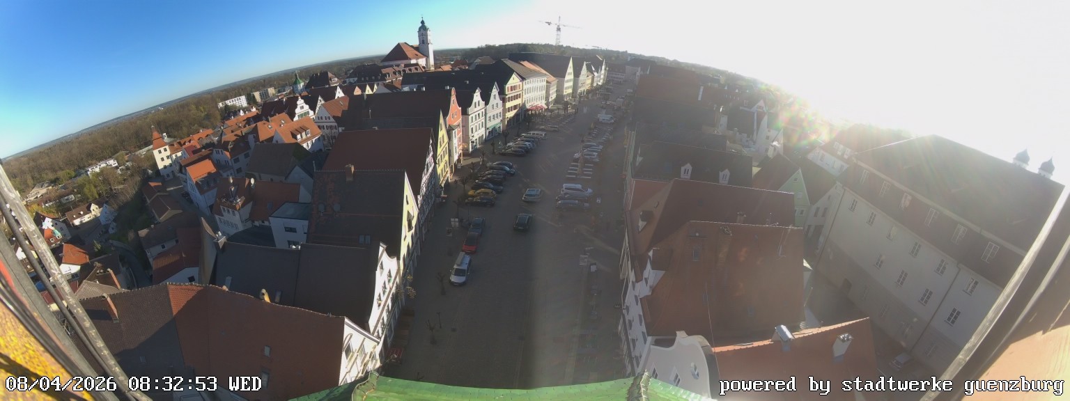 Archiv Foto Webcam Günzburg Marktplatz