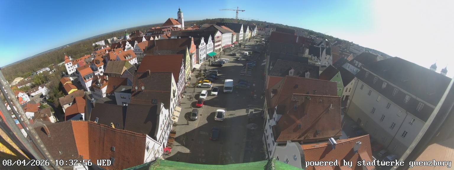Archiv Foto Webcam Günzburg Marktplatz