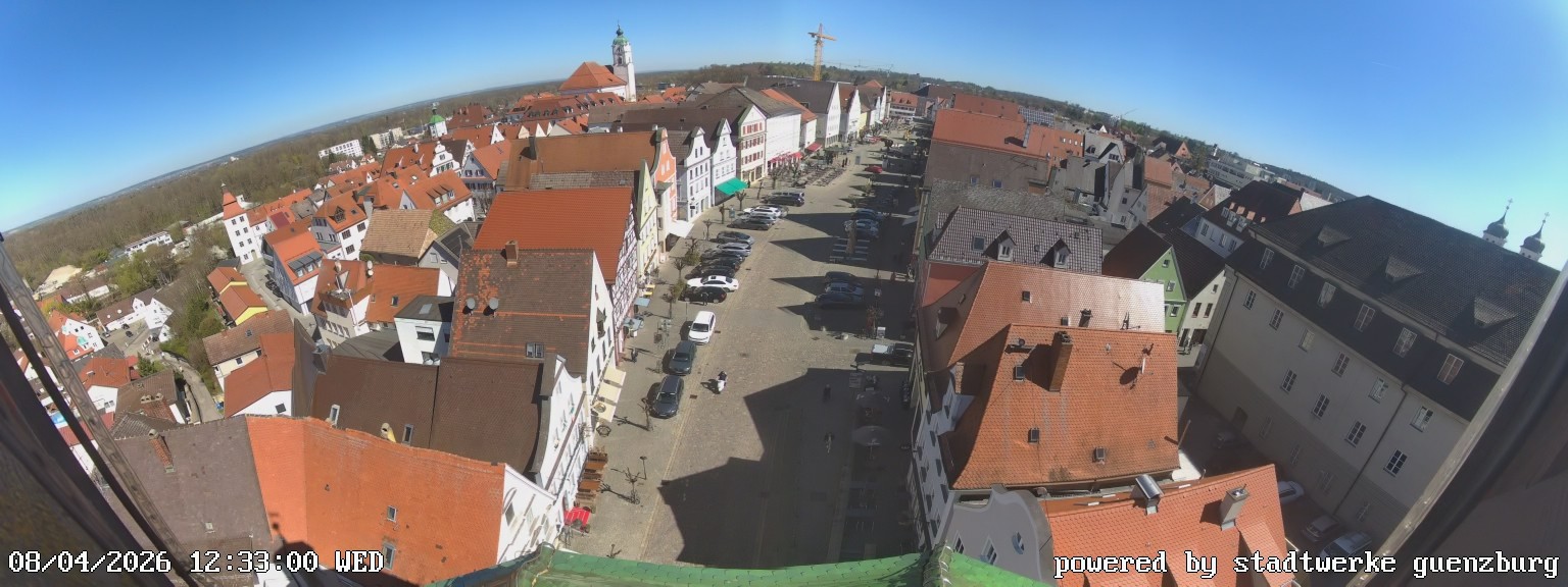 Archiv Foto Webcam Günzburg Marktplatz