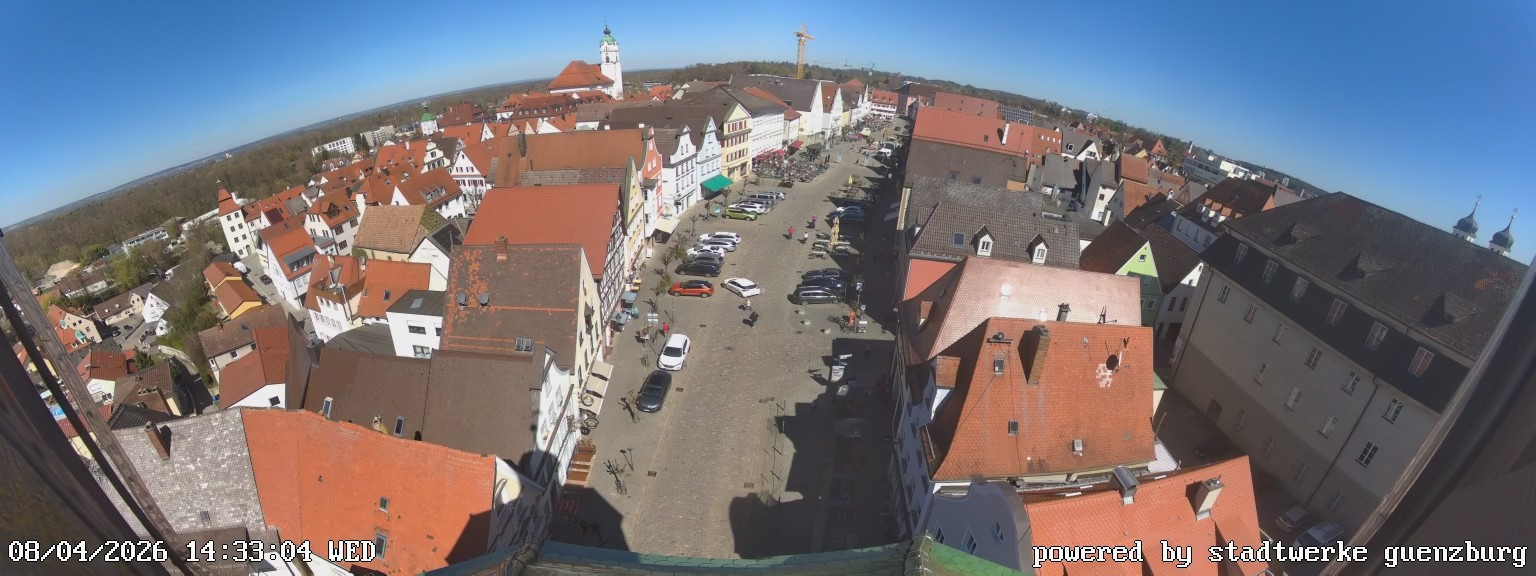 Archiv Foto Webcam Günzburg Marktplatz