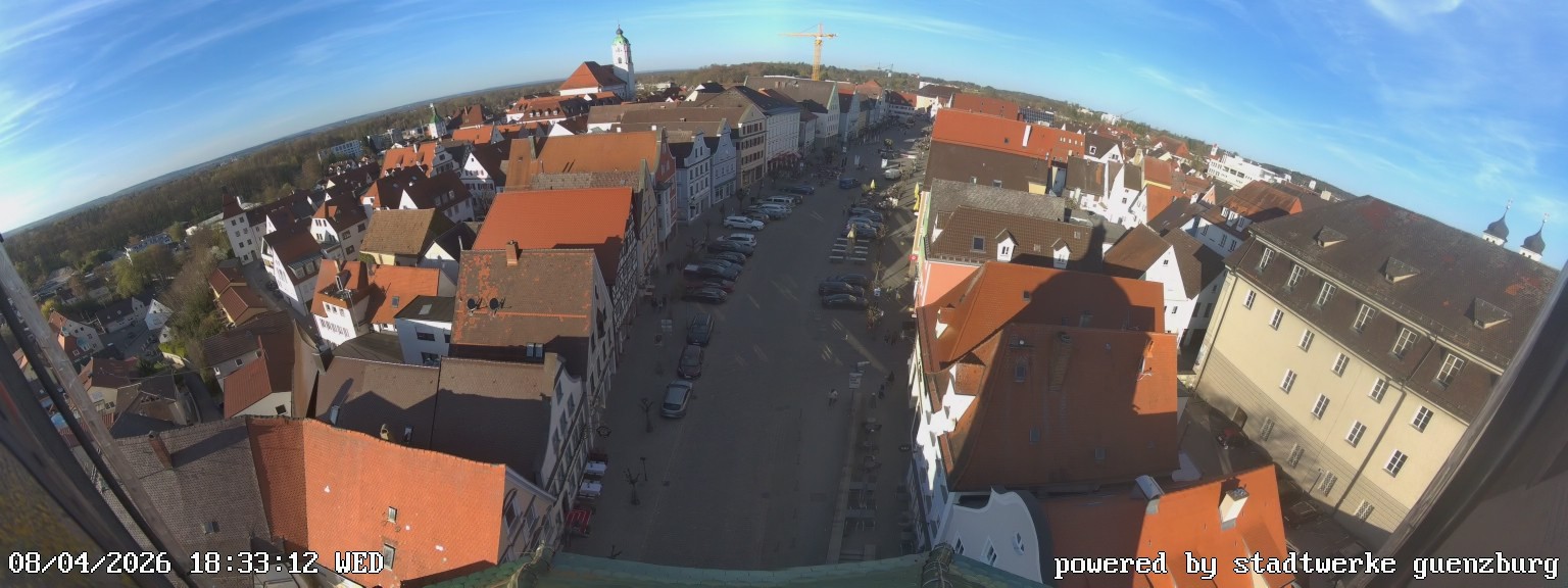 Archiv Foto Webcam Günzburg Marktplatz