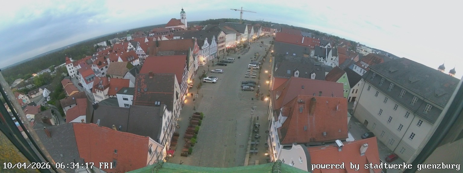 Archiv Foto Webcam Günzburg Marktplatz