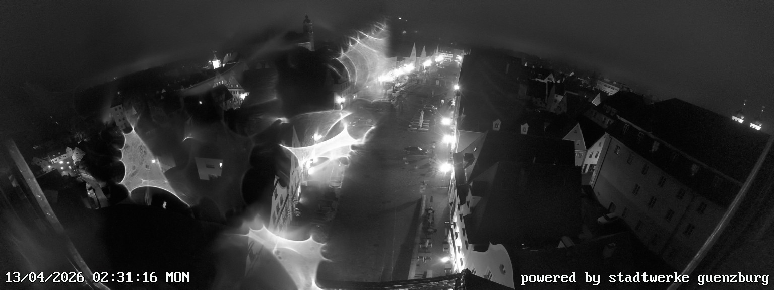 Archived image Webcam Günzburg Town Square