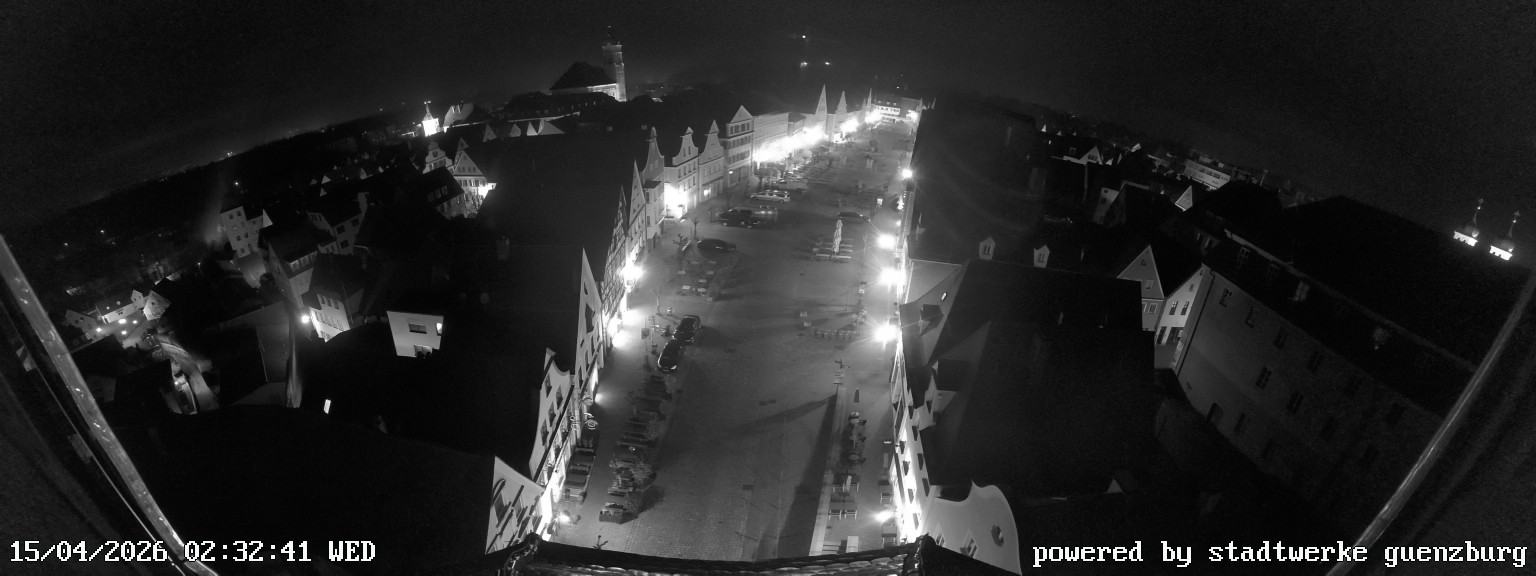 Archived image Webcam Günzburg Town Square