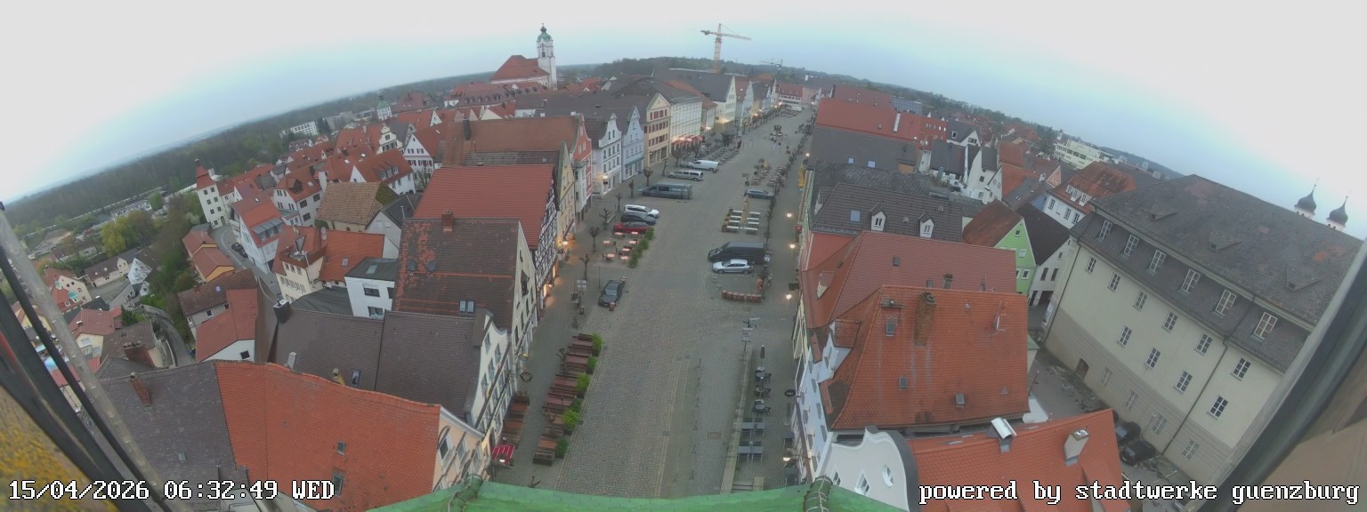 Archived image Webcam Günzburg Town Square
